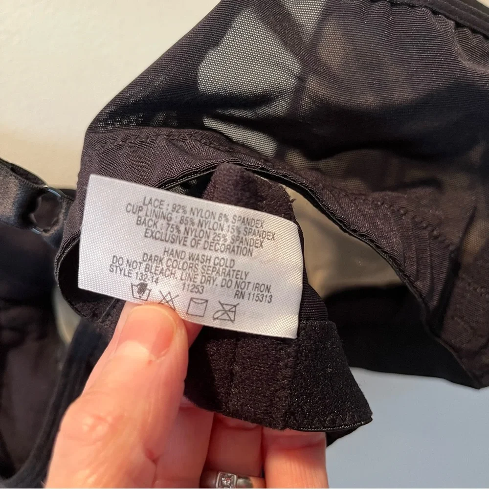 Lunaire Black Versailles Wire-Free Seamless Bra